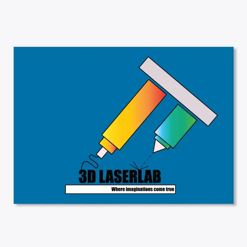 3D Laser Lab Sticker